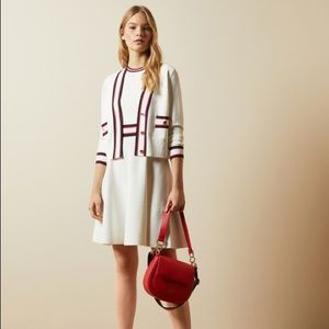 Knitted sleeveless skater dress
